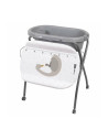 BN-85789,Cadita de baie, FreeON, Swan, Cu hamac pentru nou nascut si masa de infasat, Cu roti, Cu suport metalic, Conform cu sta