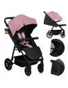 BN-LO-MIRA_PINK_ROSE,Carucior sport, Lionelo, Mira, Maner reglabil in 5 pozitii, Spatar si suport de picioare reglabile, Plasa d