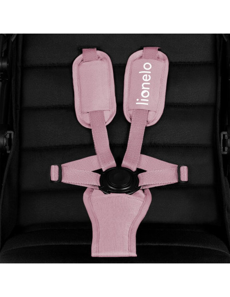 BN-LO-MIRA_PINK_ROSE,Carucior sport, Lionelo, Mira, Maner reglabil in 5 pozitii, Spatar si suport de picioare reglabile, Plasa d