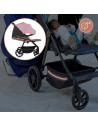 BN-LO-MIRA_PINK_ROSE,Carucior sport, Lionelo, Mira, Maner reglabil in 5 pozitii, Spatar si suport de picioare reglabile, Plasa d