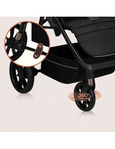 BN-LO-MIRA_PINK_ROSE,Carucior sport, Lionelo, Mira, Maner reglabil in 5 pozitii, Spatar si suport de picioare reglabile, Plasa d