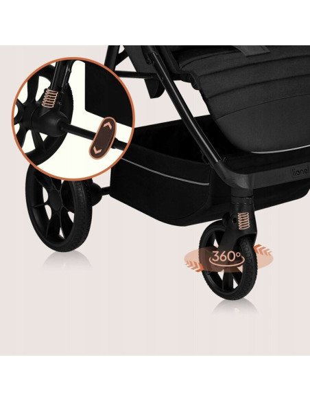 BN-LO-MIRA_PINK_ROSE,Carucior sport, Lionelo, Mira, Maner reglabil in 5 pozitii, Spatar si suport de picioare reglabile, Plasa d