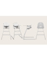 BN-LO-DALIA_GREY_STONE,Scaun de masa, Lionelo, Dalia, 2 in 1, Transformabil, Cu 2 suporturi pentru picioare, Cu tavita detasabil