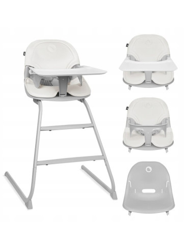 BN-LO-DALIA_GREY_STONE,Scaun de masa, Lionelo, Dalia, 2 in 1, Transformabil, Cu 2 suporturi pentru picioare, Cu tavita detasabil