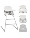 BN-LO-DALIA_GREY_STONE,Scaun de masa, Lionelo, Dalia, 2 in 1, Transformabil, Cu 2 suporturi pentru picioare, Cu tavita detasabil
