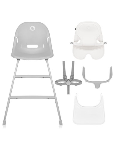 BN-LO-DALIA_GREY_STONE,Scaun de masa, Lionelo, Dalia, 2 in 1, Transformabil, Cu 2 suporturi pentru picioare, Cu tavita detasabil