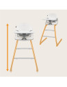 BN-LO-DALIA_GREY_STONE,Scaun de masa, Lionelo, Dalia, 2 in 1, Transformabil, Cu 2 suporturi pentru picioare, Cu tavita detasabil