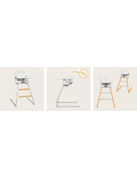 BN-LO-DALIA_GREY_STONE,Scaun de masa, Lionelo, Dalia, 2 in 1, Transformabil, Cu 2 suporturi pentru picioare, Cu tavita detasabil