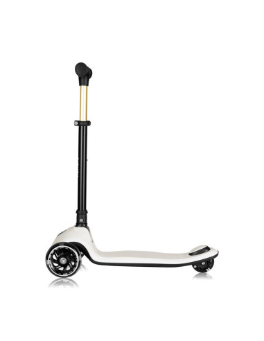 BN-LO-MEY_BEIGE_SAND,Trotineta pentru copii, Lionelo, Mey, Ultrapliabila, Cu lumini si cosulet, Maner ajustabil pe inaltime, 3 a