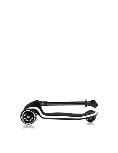 BN-LO-MEY_BLACK_ONYX,Trotineta pentru copii, Lionelo, Mey, Ultrapliabila, Cu lumini si cosulet, Maner ajustabil pe inaltime, 3 a