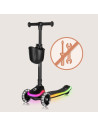 BN-LO-MEY_BLACK_ONYX,Trotineta pentru copii, Lionelo, Mey, Ultrapliabila, Cu lumini si cosulet, Maner ajustabil pe inaltime, 3 a