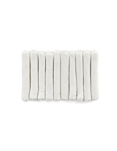 BN-8420421089194,Set 6 scutece, Jane, Din muselina de bambus, Hipoalergenice, 35 x 35 cm, White