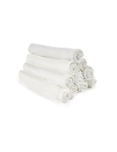 BN-8420421089194,Set 6 scutece, Jane, Din muselina de bambus, Hipoalergenice, 35 x 35 cm, White