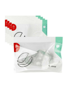 BN-8420421091654,Set 5 pungi de sterilizare, Jane, Pentru microunde, Gata in 90 de secunde, 28 x 21 cm