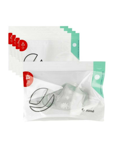 BN-8420421091654,Set 5 pungi de sterilizare, Jane, Pentru microunde, Gata in 90 de secunde, 28 x 21 cm