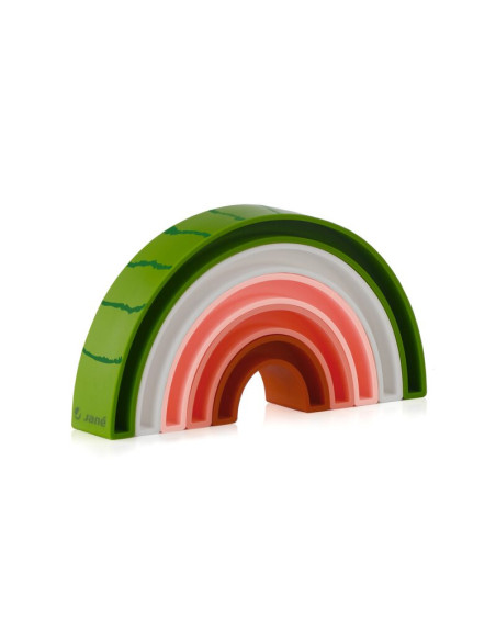 BN-8420421093221,Jucarie stivuire copii, Jane, Forma pepene, dezvolta motricitatea fina, Watermelon