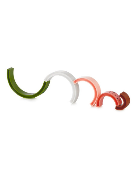 BN-8420421093221,Jucarie stivuire copii, Jane, Forma pepene, dezvolta motricitatea fina, Watermelon