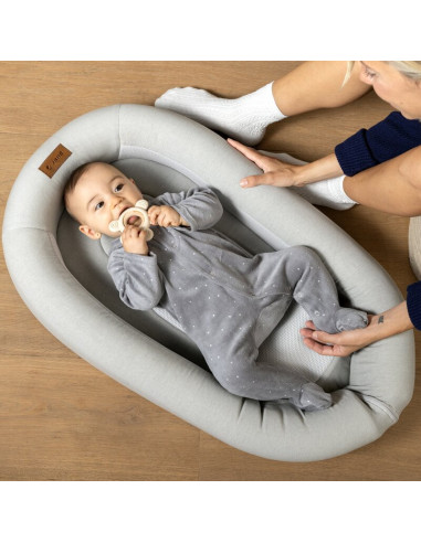 BN-8420421093528,Cosulet confortabil pentru bebelusi, Jane, Joy Baby Nest, Material respirabil 3D, Cu perna pentru prevenire pla