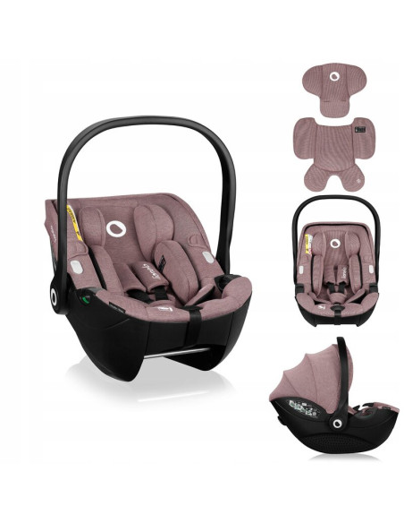 BN-LO-MOXIE_I-SIZE_PINK_MAUVE,Scoica auto, Lionelo, Moxie, i-Size, 40-87 cm, Tetiera reglabila, intarita cu spuma de memorie, Ca