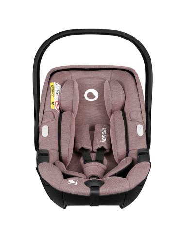 BN-LO-MOXIE_I-SIZE _SET_PINK_MAUVE,Scoica auto, Lionelo, Moxie, i-Size, Include baza rotativa 360 cu picior de fixare, 40-87 cm,