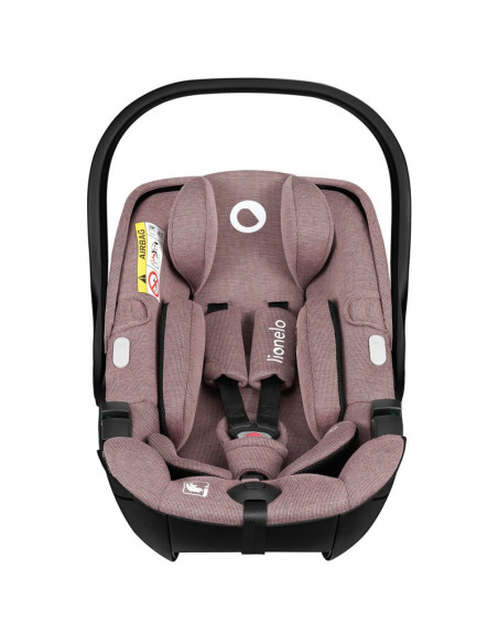 BN-LO-MOXIE_I-SIZE _SET_PINK_MAUVE,Scoica auto, Lionelo, Moxie, i-Size, Include baza rotativa 360 cu picior de fixare, 40-87 cm,