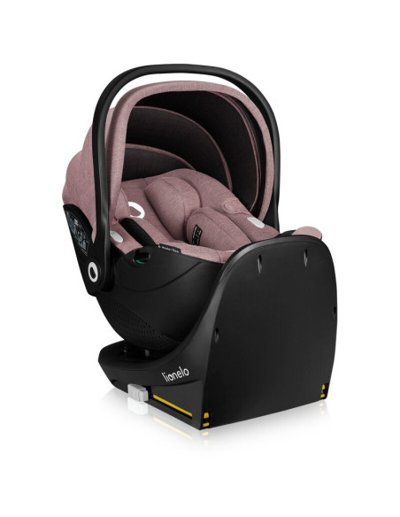 BN-LO-MOXIE_I-SIZE _SET_PINK_MAUVE,Scoica auto, Lionelo, Moxie, i-Size, Include baza rotativa 360 cu picior de fixare, 40-87 cm,