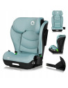BN-LO-NEAL_I-SIZE_GREEN_TURQUOISE,Scaun auto i-Size, Lionelo, Neal, Spatar reglabil in 4 pozitii, Tetiera in 10 pozitii, Suport