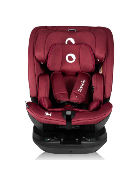 BN-LO-BASTIAAN_RWF_ISIZE_RED_BURGUNDY,Scaun auto, Lionelo, Bastiaan RWF i-Size, Pozitie de somn, Protectie laterala, Rotire 360 