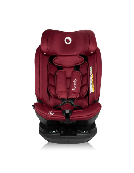 BN-LO-BASTIAAN_RWF_ISIZE_RED_BURGUNDY,Scaun auto, Lionelo, Bastiaan RWF i-Size, Pozitie de somn, Protectie laterala, Rotire 360 