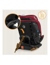 BN-LO-BASTIAAN_RWF_ISIZE_RED_BURGUNDY,Scaun auto, Lionelo, Bastiaan RWF i-Size, Pozitie de somn, Protectie laterala, Rotire 360 