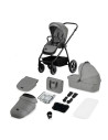 BN-LO-MERIL_2IN1_GREY_STONE,Carucior 2 in 1, Lionelo, Meril, Cu landou si scaun cu dimensiune XL, Reversibil, Cu sistem de venti