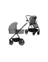 BN-LO-MERIL_2IN1_GREY_STONE,Carucior 2 in 1, Lionelo, Meril, Cu landou si scaun cu dimensiune XL, Reversibil, Cu sistem de venti