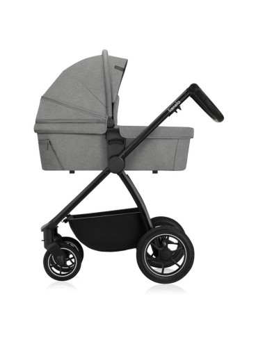 BN-LO-MERIL_2IN1_GREY_STONE,Carucior 2 in 1, Lionelo, Meril, Cu landou si scaun cu dimensiune XL, Reversibil, Cu sistem de venti