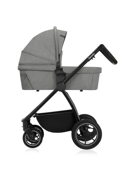 BN-LO-MERIL_2IN1_GREY_STONE,Carucior 2 in 1, Lionelo, Meril, Cu landou si scaun cu dimensiune XL, Reversibil, Cu sistem de venti