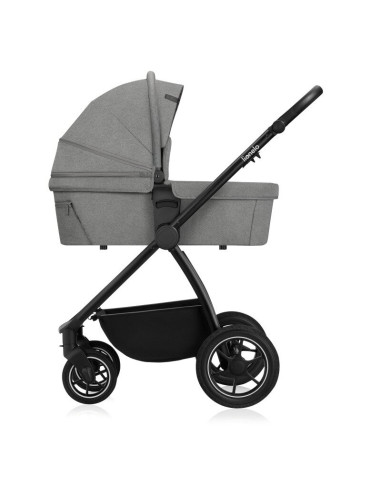 BN-LO-MERIL_2IN1_GREY_STONE,Carucior 2 in 1, Lionelo, Meril, Cu landou si scaun cu dimensiune XL, Reversibil, Cu sistem de venti