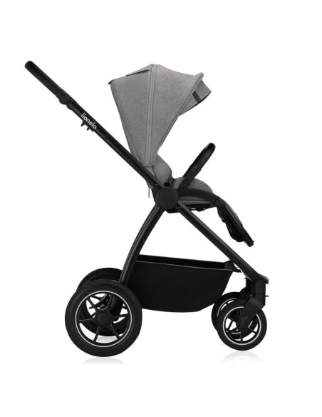 BN-LO-MERIL_2IN1_GREY_STONE,Carucior 2 in 1, Lionelo, Meril, Cu landou si scaun cu dimensiune XL, Reversibil, Cu sistem de venti