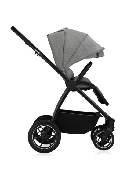 BN-LO-MERIL_2IN1_GREY_STONE,Carucior 2 in 1, Lionelo, Meril, Cu landou si scaun cu dimensiune XL, Reversibil, Cu sistem de venti