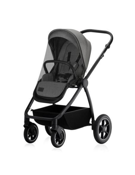BN-LO-MERIL_2IN1_GREY_STONE,Carucior 2 in 1, Lionelo, Meril, Cu landou si scaun cu dimensiune XL, Reversibil, Cu sistem de venti
