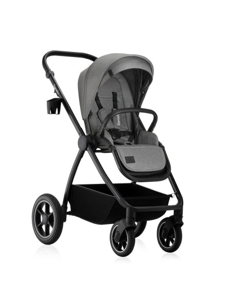 BN-LO-MERIL_2IN1_GREY_STONE,Carucior 2 in 1, Lionelo, Meril, Cu landou si scaun cu dimensiune XL, Reversibil, Cu sistem de venti