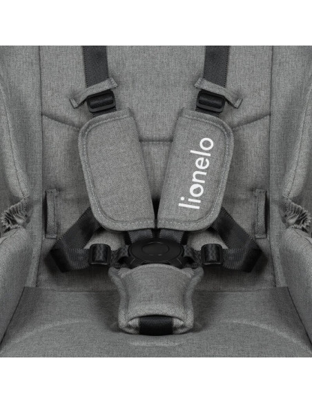 BN-LO-MERIL_2IN1_GREY_STONE,Carucior 2 in 1, Lionelo, Meril, Cu landou si scaun cu dimensiune XL, Reversibil, Cu sistem de venti