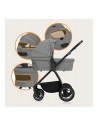 BN-LO-MERIL_2IN1_GREY_STONE,Carucior 2 in 1, Lionelo, Meril, Cu landou si scaun cu dimensiune XL, Reversibil, Cu sistem de venti