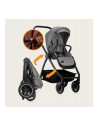 BN-LO-MERIL_2IN1_GREY_STONE,Carucior 2 in 1, Lionelo, Meril, Cu landou si scaun cu dimensiune XL, Reversibil, Cu sistem de venti