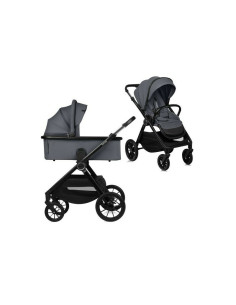 BN-LO-LAYLA_2IN1_GREY_STONE,Carucior 2 in 1, Lionelo, Layla, Pana la 22 kg, Cadru aluminiu, Cu landou intarit si salteluta din s