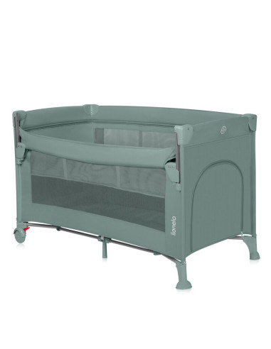 BN-LO-ELLEN_GREEN_SAGE,Patut pliant multifunctional, Lionelo, Ellen, Cu laterala culisanta, Nivel suplimentar, Intrare laterala 