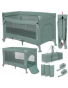 BN-LO-ELLEN_GREEN_SAGE,Patut pliant multifunctional, Lionelo, Ellen, Cu laterala culisanta, Nivel suplimentar, Intrare laterala 