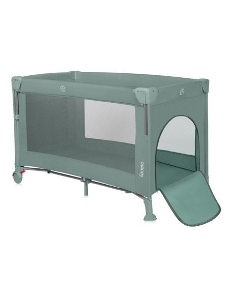 BN-LO-ELLEN_GREEN_SAGE,Patut pliant multifunctional, Lionelo, Ellen, Cu laterala culisanta, Nivel suplimentar, Intrare laterala 