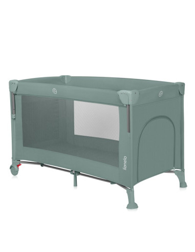 BN-LO-ELLEN_GREEN_SAGE,Patut pliant multifunctional, Lionelo, Ellen, Cu laterala culisanta, Nivel suplimentar, Intrare laterala 