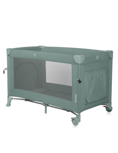 BN-LO-ELLEN_GREEN_SAGE,Patut pliant multifunctional, Lionelo, Ellen, Cu laterala culisanta, Nivel suplimentar, Intrare laterala 
