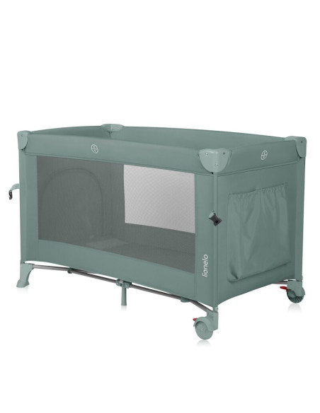 BN-LO-ELLEN_GREEN_SAGE,Patut pliant multifunctional, Lionelo, Ellen, Cu laterala culisanta, Nivel suplimentar, Intrare laterala 
