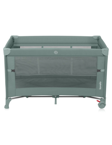 BN-LO-ELLEN_GREEN_SAGE,Patut pliant multifunctional, Lionelo, Ellen, Cu laterala culisanta, Nivel suplimentar, Intrare laterala 